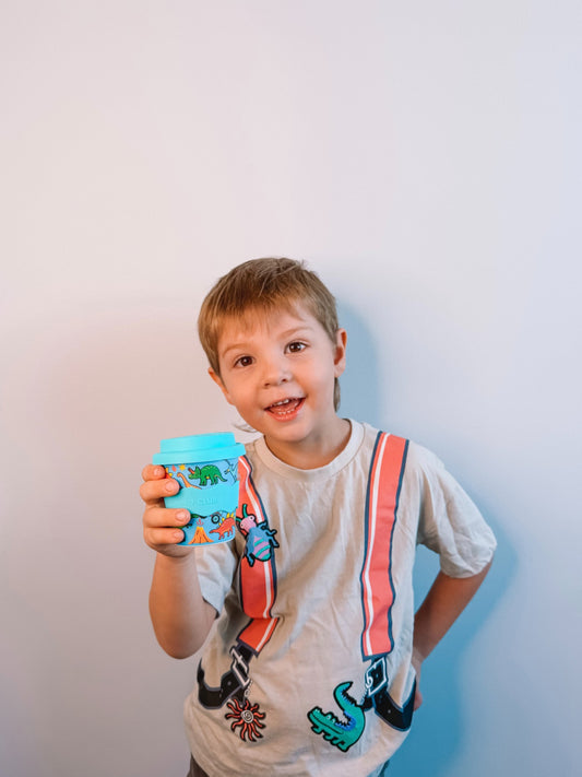 Chino Club Dino Monster Trucks Babychino Cup 4oz