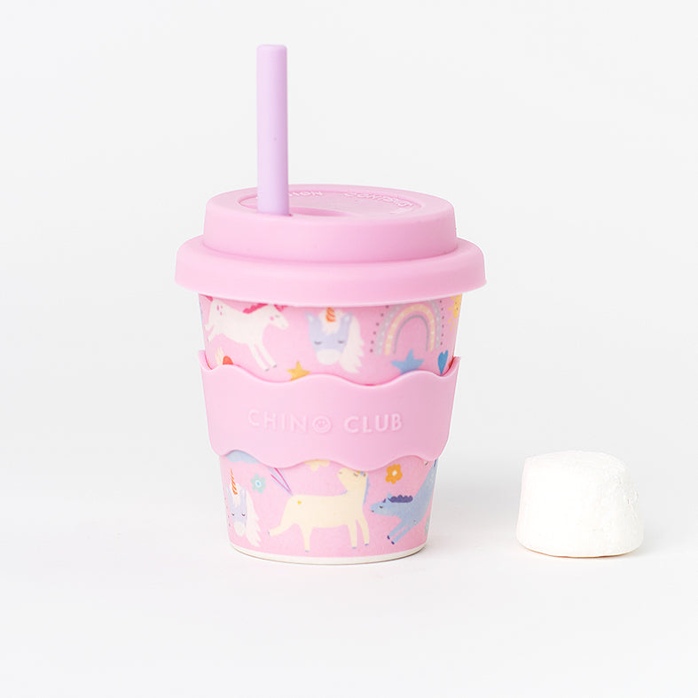 Chino Club Pink Unicorn Babychino Cup 4oz